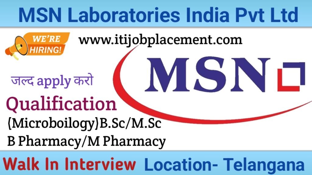 MSN Laboratories India Pvt. Ltd