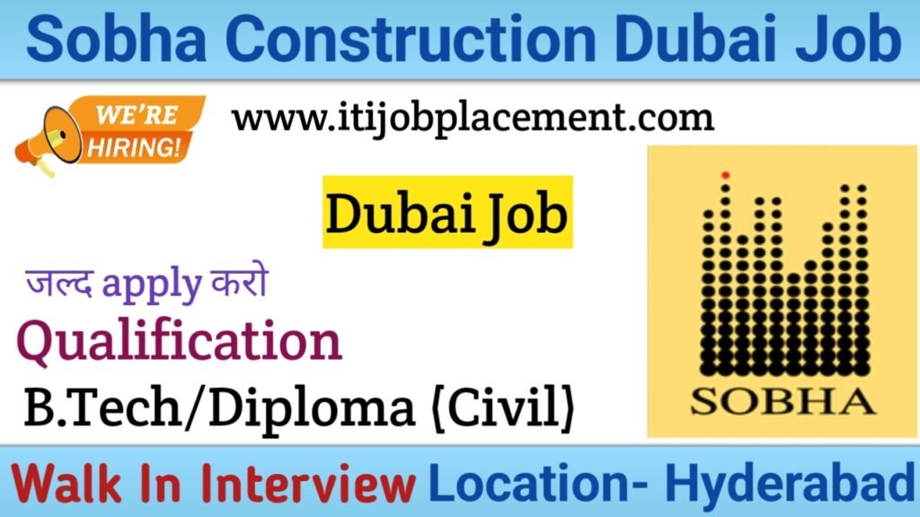 Sobha Construction Dubai Job