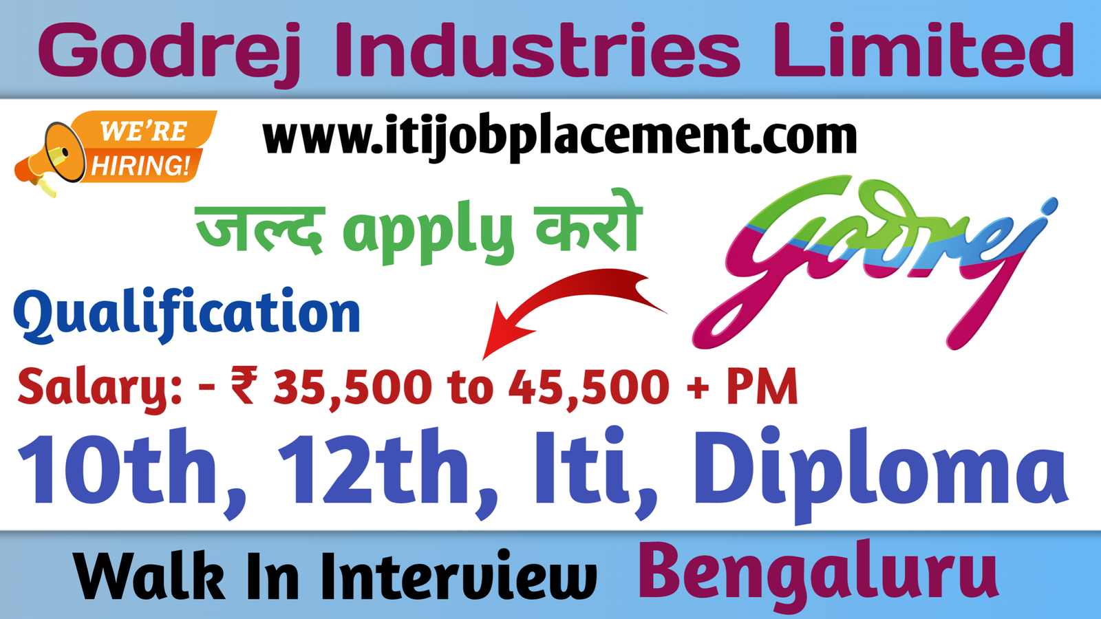 Godrej job apply